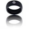 Coffret Bague Femme en Céramique Ornée Zirconium