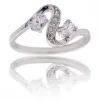 Coffret Bague Femme Rhodium Vague HYDRA