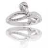 Coffret Bague Femme Rhodium Nœud SCULA