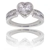 Coffret Bague Femme Rhodium Cœur LOVA