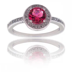 Coffret Bague Femme Rhodium DELA