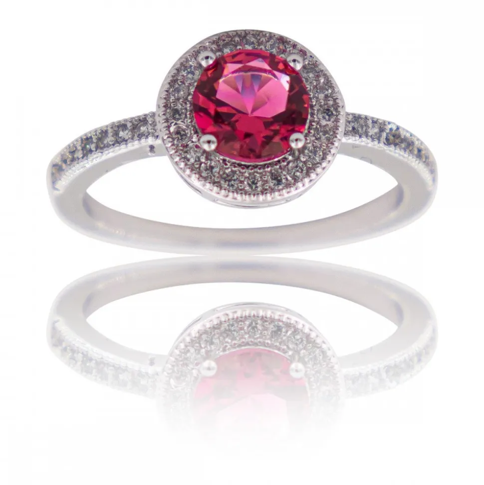 Coffret Bague Femme Rhodium DELA