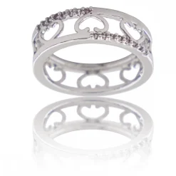 Coffret Bague Femme Rhodium COEURA