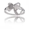 Coffret Bague Femme Rhodium Papillon KIRA