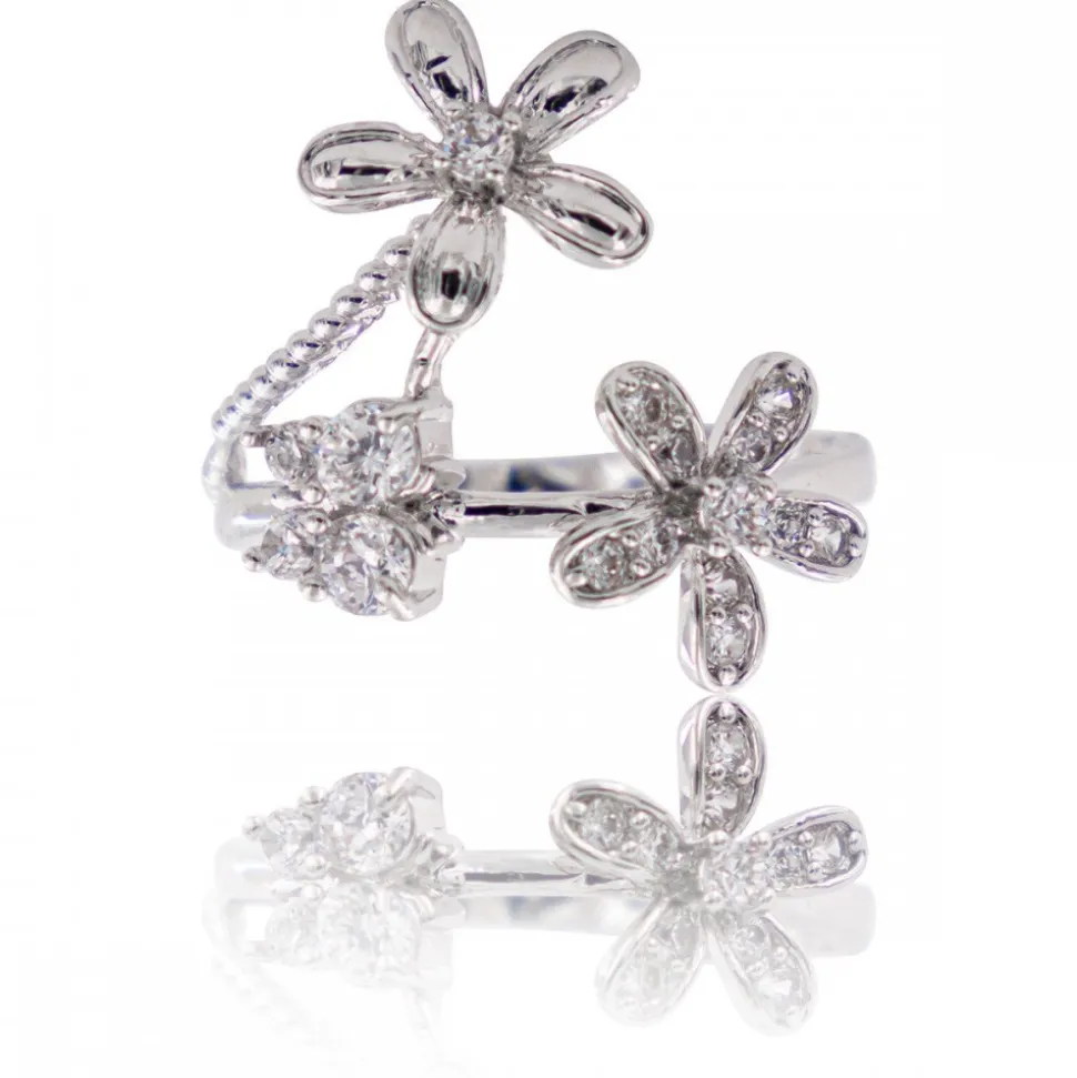 Coffret Bague Femme Rhodium FLORA
