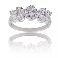 Coffret Bague Femme Rhodium NYX