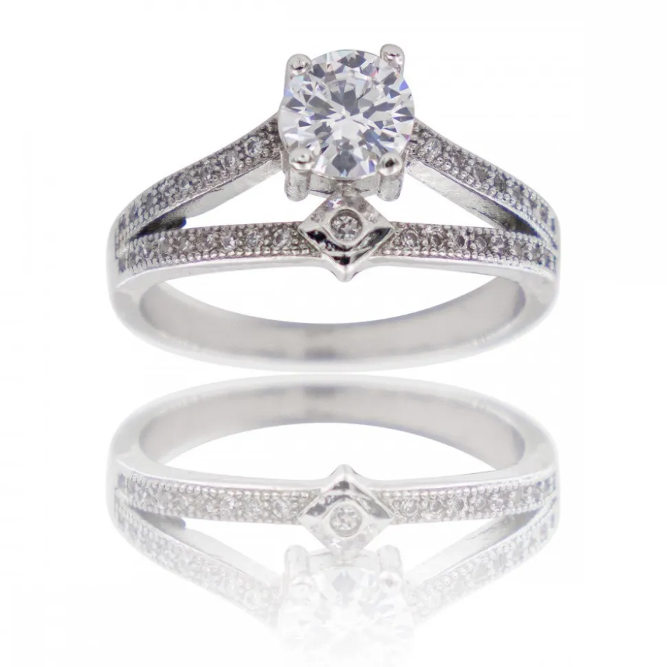 Coffret Bague Femme Rhodium NAIMI