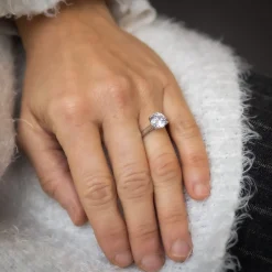 Coffret Bague Femme Rhodium URSAE