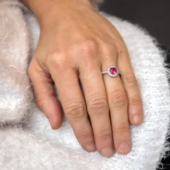 Coffret Bague Femme Rhodium DELA