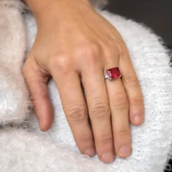Coffret Bague Femme Rhodium PIERRA