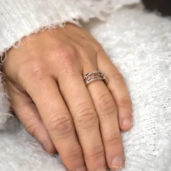 Coffret Bague Femme Rhodium COEURA