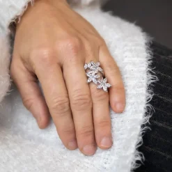 Coffret Bague Femme Rhodium FLORA