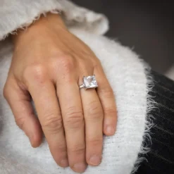 Coffret Bague Femme Rhodium CAELI