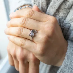 Coffret Bague Femme Rhodium Papillon KIRA