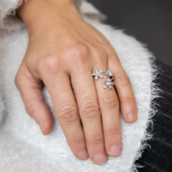 Coffret Bague Femme Rhodium FLORA
