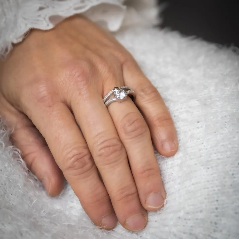 Coffret Bague Femme Rhodium NAIMI