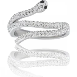 Coffret Bague Femme Serpent strass
