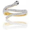 Coffret Bague Femme Serpent Strass