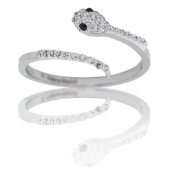 Coffret Bague Femme Serpent strass