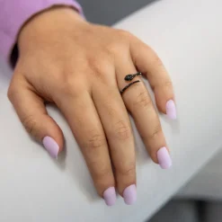 Coffret Bague Femme Serpent Strass