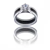 Coffret Bague Femme Trois en Une en Céramique Ornée Zirconium