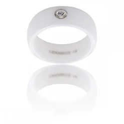 Coffret Bague tendance Femme Céramique Ornée Zirconium