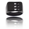 Coffret Chevalière Homme Acier Noir GRIFFONA