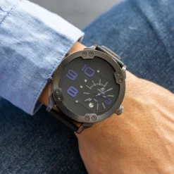 Coffret de Montre XL pour Homme Noir CHTIME