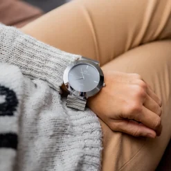 Coffret Montre Femme Métal Argenté GIORGIO