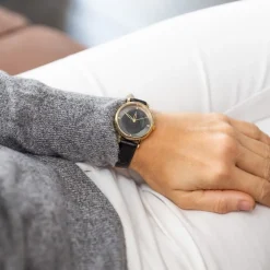 Coffret Montre Femme Noir M. JOHN