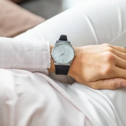 Coffret Montre Femme Silicone Noir M. JOHN
