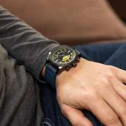 Coffret Montre Homme Bleu M. JOHN