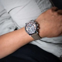 Coffret Montre Homme Brun M. JOHN