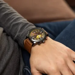 Coffret Montre Homme Caramel M. JOHN