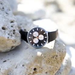 Coffret Montre Homme Cuir Noir GIORGIO