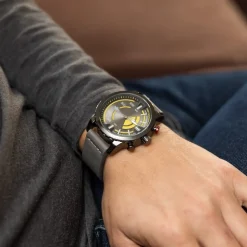 Coffret Montre Homme Gris M. JOHN
