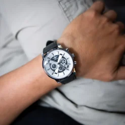 Coffret Montre Homme Noir M. JOHN