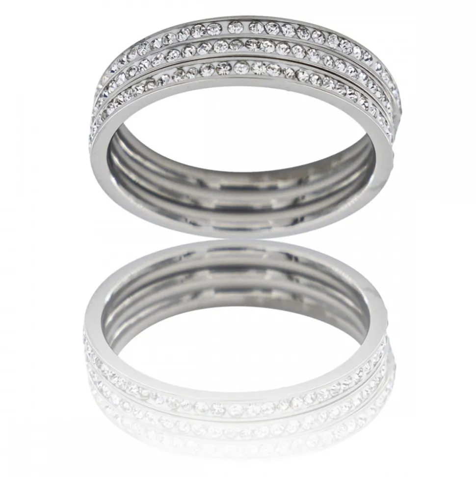 Coffret Trio de Bagues Strass Femme BALA