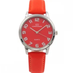 Délicate Montre Femme Rouge Orange GIORGIO