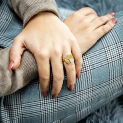 Eclatante Bague Femme Strass DAPHNEE