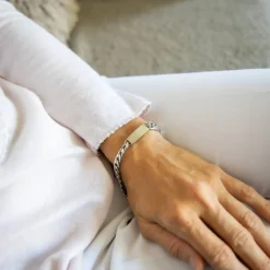 Gourmette Bracelet Acier pour Femme