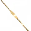 Gourmette Bracelet Femme Acier Doré