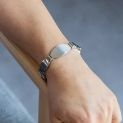 Gourmette Bracelet Homme en Acier
