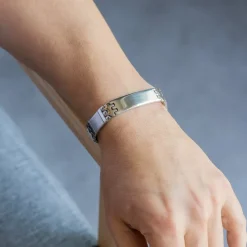 Gourmette Bracelet Homme en Acier