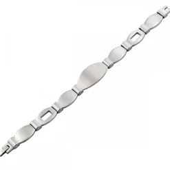 Gourmette Bracelet Homme en Acier