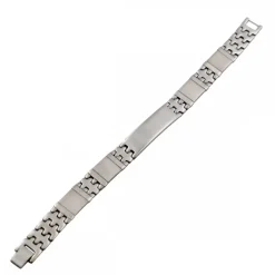 Gourmette Bracelet Homme en Acier