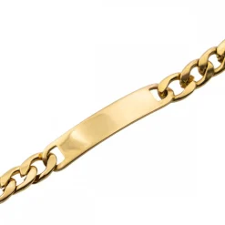 Gourmette Bracelet pour Femme Acier Doré