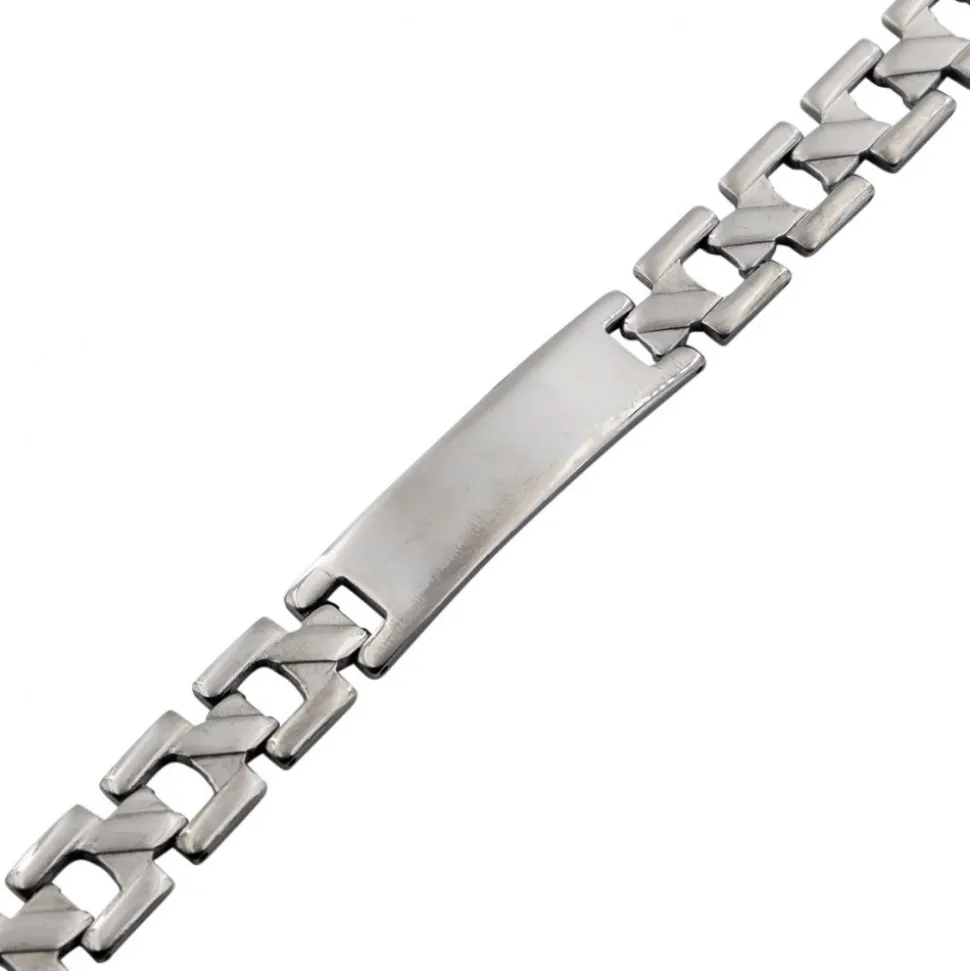 Gourmette Bracelet pour Homme Acier