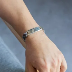 Gourmette Bracelet pour Homme Acier