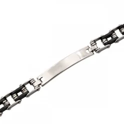 Gourmette Originale Homme Acier Caoutchouc